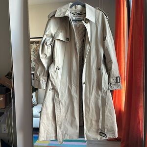 London Fog Trench rain coat removable insulation size L